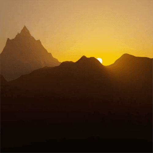 Mountain sunrise